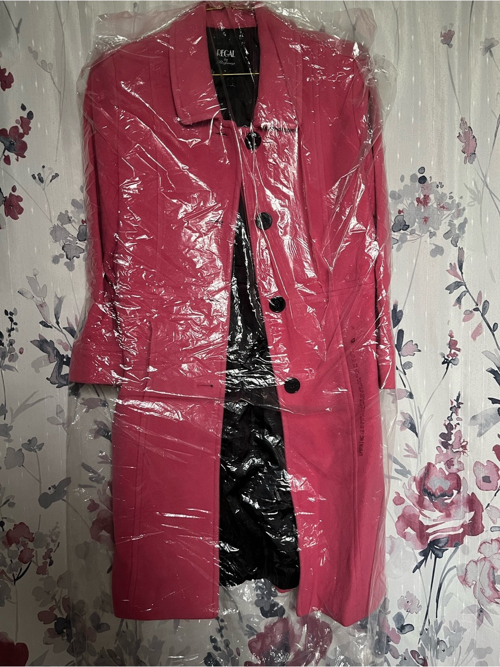 Women's Pink Single-Breasted Coat